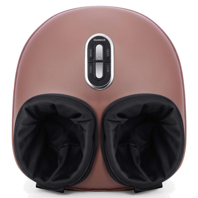 Nekteck Shiatsu Foot Massager Machine with Soothing Heat, FSA Eligible Air Compression Deep Kneading Therapy, Improve Blood Circulation and Foot Wellness, Relax for Home Office Use, HSA Eligible - Image 1
