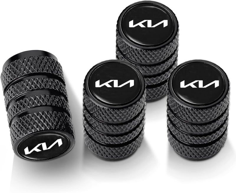 Greenworld Premium Black Metal Car Tyre Valve Cap Air Cap Car Tyre Valve Stem Cap Air Covers for New Model Car - Image 3