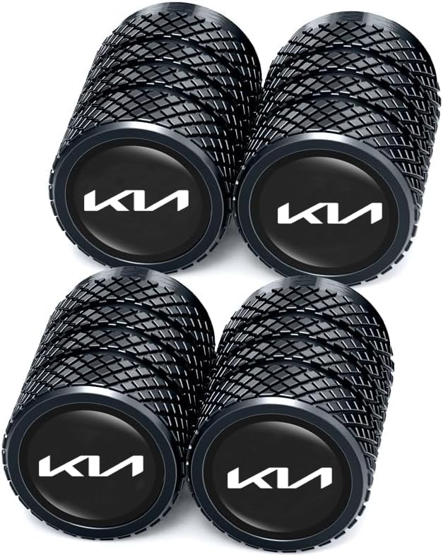 Greenworld Premium Black Metal Car Tyre Valve Cap Air Cap Car Tyre Valve Stem Cap Air Covers for New Model Car - Image 1