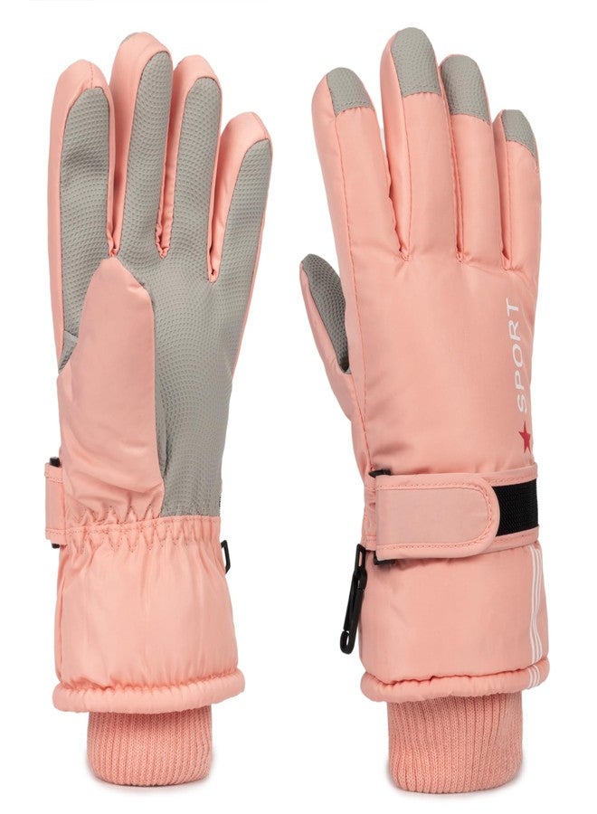 Vikodah Kids Ski Gloves Winter Warm Glove Outdoor Thermal Snow Finger Mittens for Boys Girls 5-10 Years - Image 1