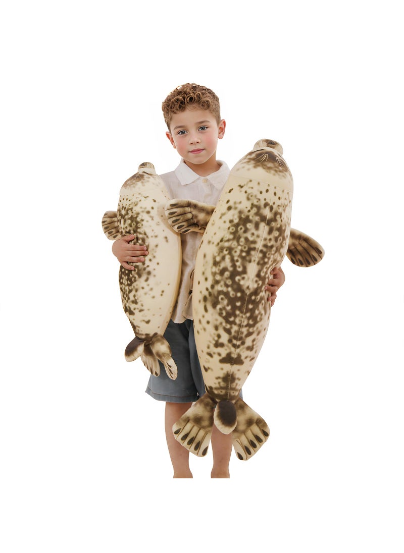 MMguai MMguai 32 inch Large Cute Ocean Seal Plush  Giant Cuddle Body Soft Pillow Plushies  Big Fat Seal Stuffed Animals Toy Room Decor  Gift for Girls and Boy  Christmas  Birthdays  - Image 1