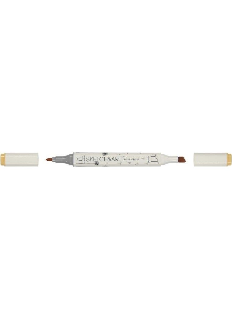 Bruno Visconti "sketch & Art" Double Sided Marker Pen 12 Colors - Soil  - Image 5