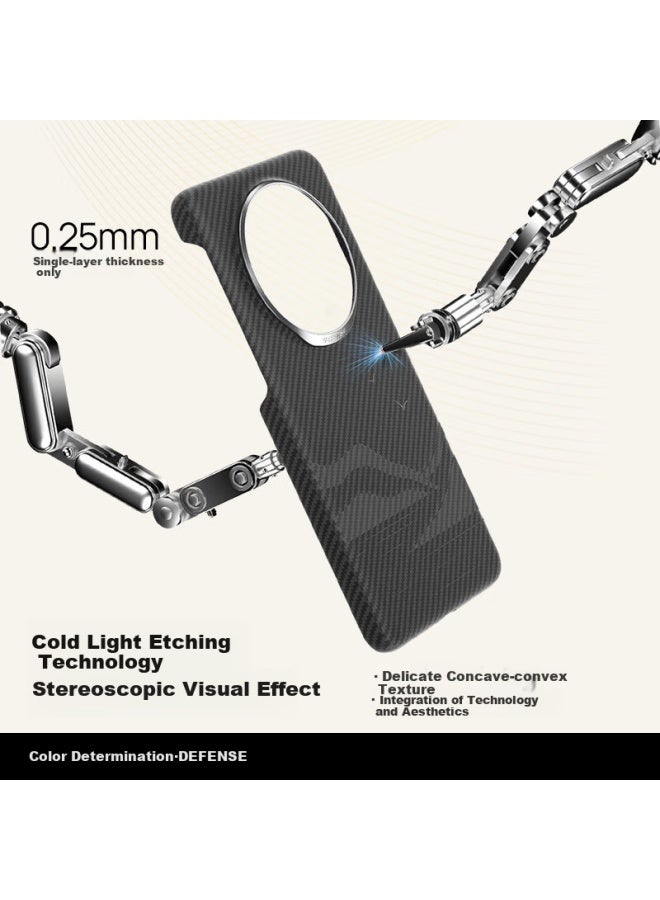 Defense Kevlar Phone Case For Huawei Mate 60 Pro Ultra Thin Business Luxury Non-carbon Fiber Case For Men New 60 Pro+ Universal - Tianshan Moon - Image 3