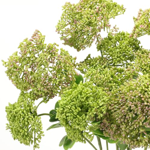 Maysing 4 Pcs Artificial Flowers for Decoration, 23 Inch Faux Berry Stems Faux Skimmia Spray with Leaves Fake Flowers for Vase Home Table Floral Arrangement Wedding Decor(Green,Classic) - Image 3