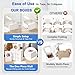 Shallive 4Inch Small Cookie Boxes 25 Pcs White Bakery Treat Boxes with Window for Gifting Togo Containers for Cake Slice Macarons Donuts 4x4x25 - Image 4