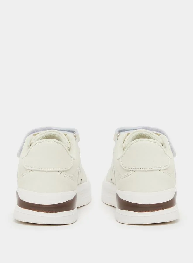 Styli Solid Low Top Trainer Shoes with Velcro Closure