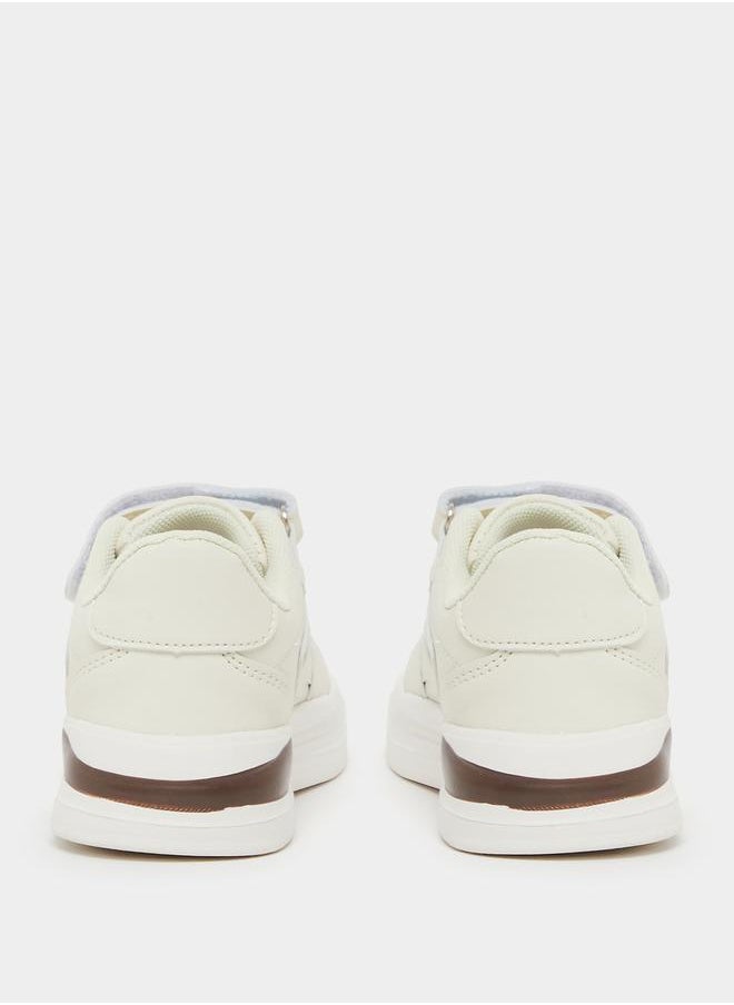 Styli Solid Low Top Trainer Shoes with Velcro Closure  - Image 4