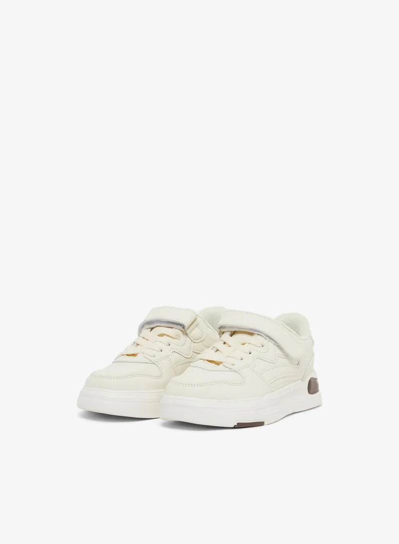 Styli Active Solid Low Top Trainer Shoes with Velcro Closure