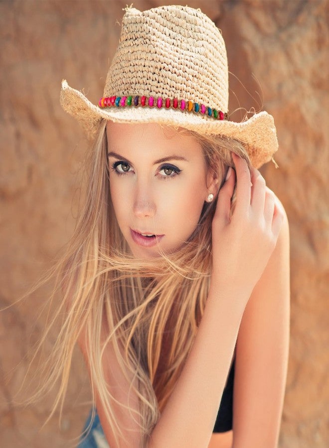 RainFlowwer Colorful Cowboy Hat Bands for Men Women Ethnic Western Fedora Panama Hat Belts Cowgirl Hatbands Cowboy Supply Hand Made Replacement - Image 5