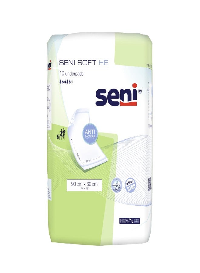 Seni Soft He Underpads 90X60 cm-10 Pieces - Image 1