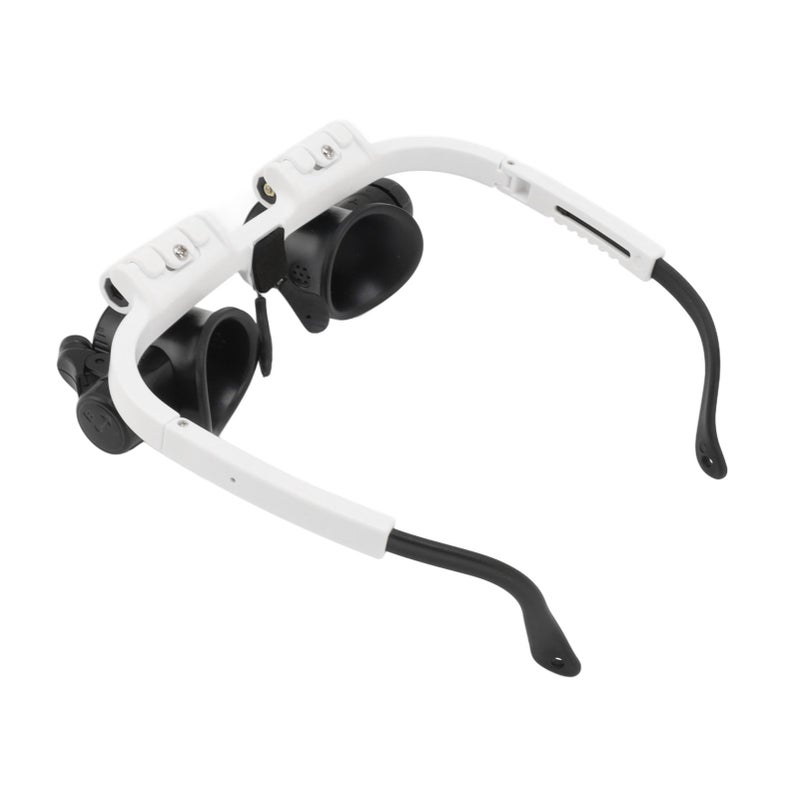 Head Mount Magnifying Glasses 8X 15X 23X Hands Free Bracket Magnifier with 2 LED Lights for Watch Repair - Image 1