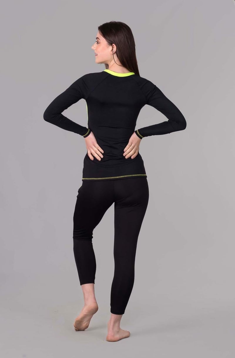 Keepfit Longsleeve Zippered Rashguard 2-Piece Padded Swimset for Women |Swimming Suit for Women - Image 3