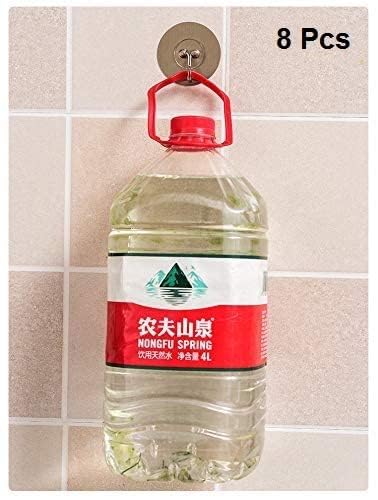 ADTALA Metal Adhesive Hooks Kitchen Wall - Transparent (8 pieces, Code-127 Round Sticker) - Image 3