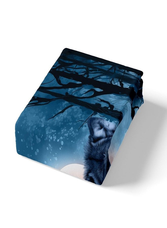 Feelyou Wolf Bed Sheet Set Wild Animal Pattern Fitted Sheet Wolves Wildlife Style Bedding Set for Kids Boys Teens Adults Nature Scary Bed Cover Ultra Soft Room Decor Full Size - Image 5