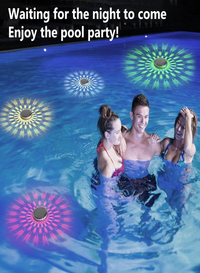 Kitloo Solar Rechargeable Floating Pool Lights(2 Pack), Pool Lights That Float with Remote Control, 9 Lighting, Timing Mode, IPX7 Waterproof for Inground Pool, Bathroom, Bathtub, Pool Party - Image 5