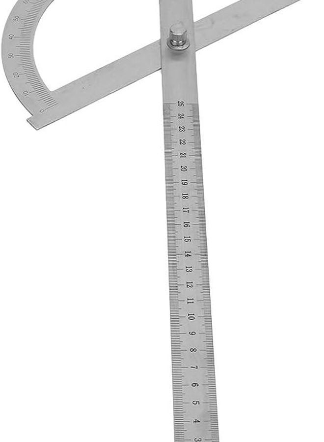 مقياس زاوية من الفولاذ المقاوم للصدأ، منقلة مسطرة مضغوطة لأدوات قياس النجارة - Image 5