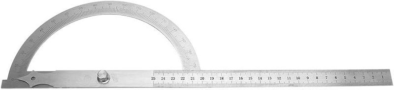 مقياس زاوية من الفولاذ المقاوم للصدأ، منقلة مسطرة مضغوطة لأدوات قياس النجارة - Image 1
