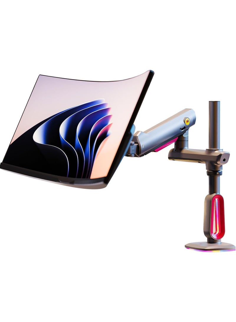 NB ERGONOMIC Gaming Monitor Arm for Flat/Ultrawide/Curved Monitors 32 to 60 Inch Heavy Duty Monitor Stand VESA Monitor Mount L70 - Image 1