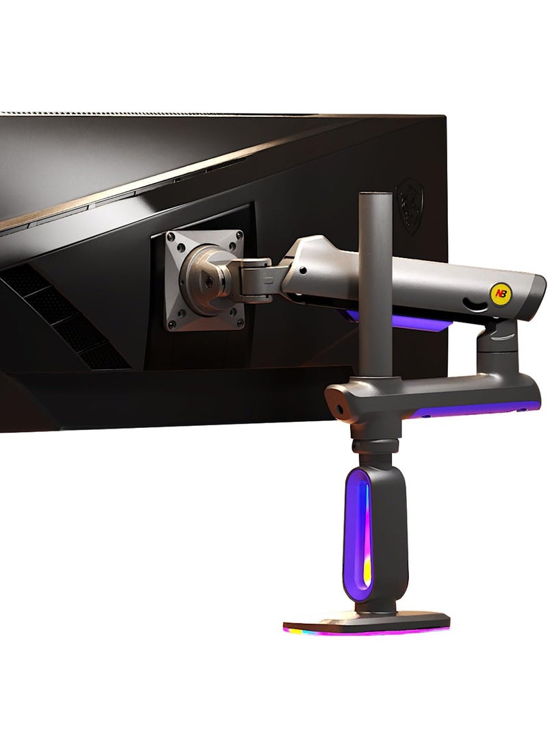 NB ERGONOMIC Gaming Monitor Arm for Flat/Ultrawide/Curved Monitors 32 to 60 Inch Heavy Duty Monitor Stand VESA Monitor Mount L70 - Image 2