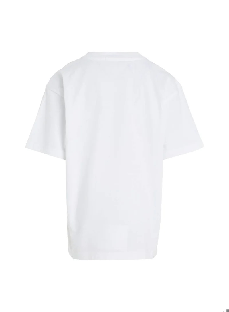 Calvin Klein Jeans Calvin Klein Jeans Kids, Boys' T-Shirt - Casual Tops - Cotton , White