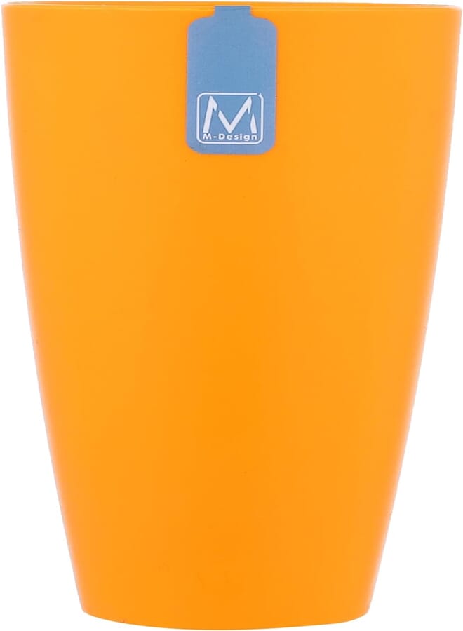 M-Design Lifestyle Large Plastic Cup, 420 ml - Orange