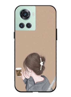 Protective Case Cover For OnePlus 10R Sipping Design Multicolour