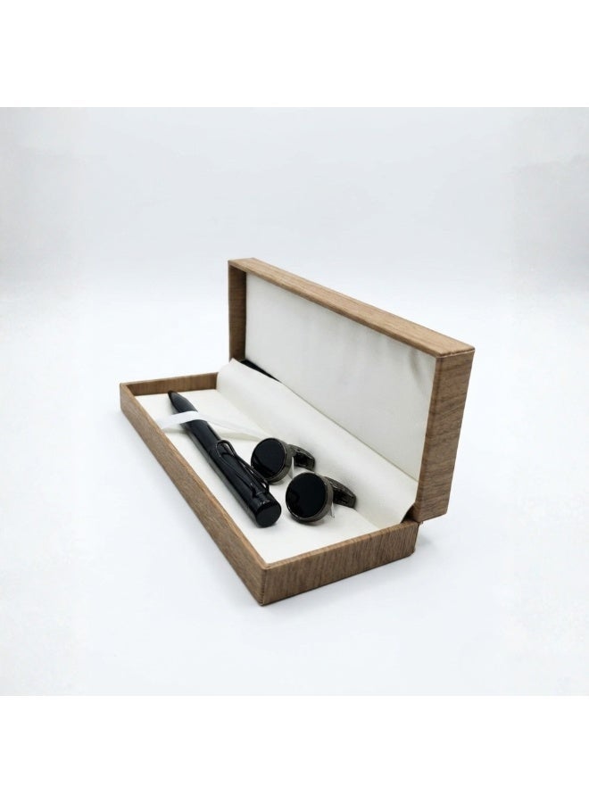 Pen & Cufflinks Gift Set - Image 1