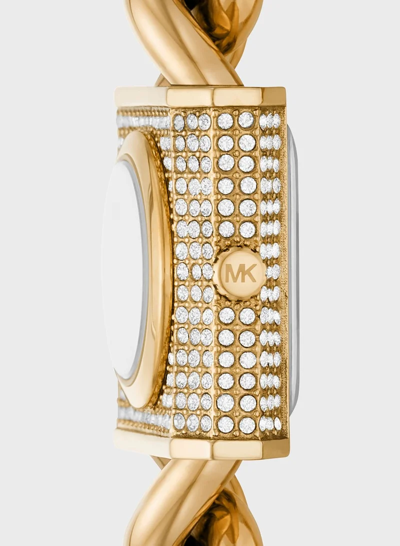 Michael Kors Mk Chain Lock Steel Strap Analog Watch