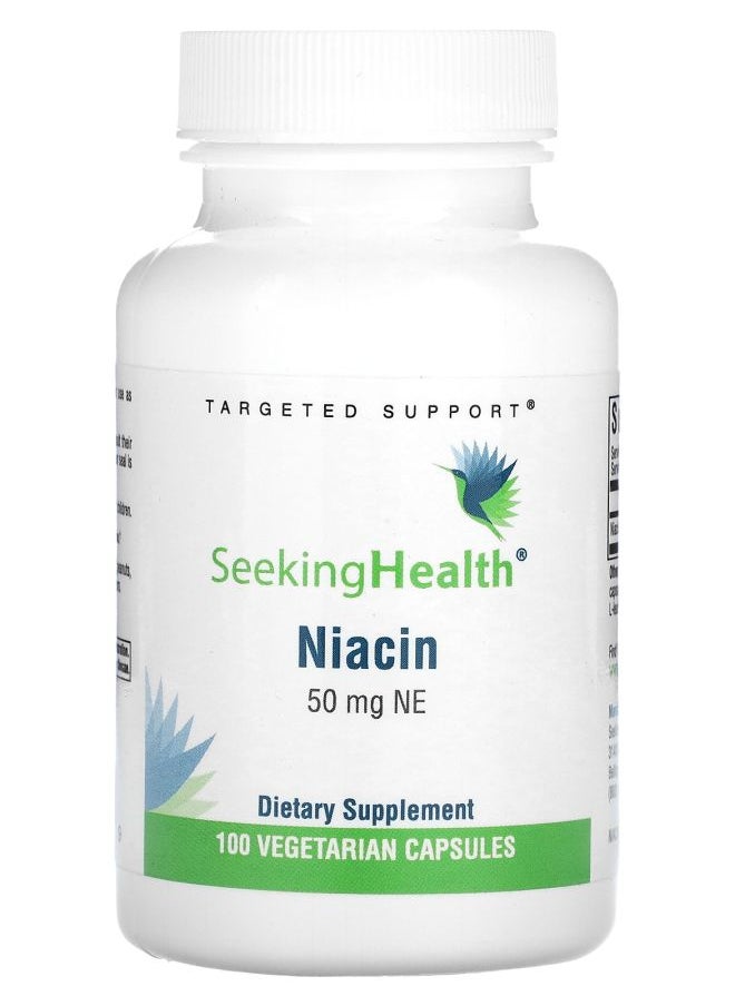 Seeking Health - Niacin 50 mg NE 100 Vegetarian Capsules - Image 1