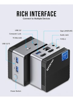 GMKtec Mini PC Preinstalled Windows 11 Pro Intel N5105, 8GB RAM 128GB Hard Drive Desktop Mini Computer, Micro Computer with Dual HDMI 4K, Dual DDR4, Dual WiFi, RJ45 Ethernet, BT4.2 & Cooling Fans - pzsku/Z6FC18E5095BBAB96EEF3Z/45/_/1732280586/bacb6e67-26fd-4af5-965f-8483114d9549