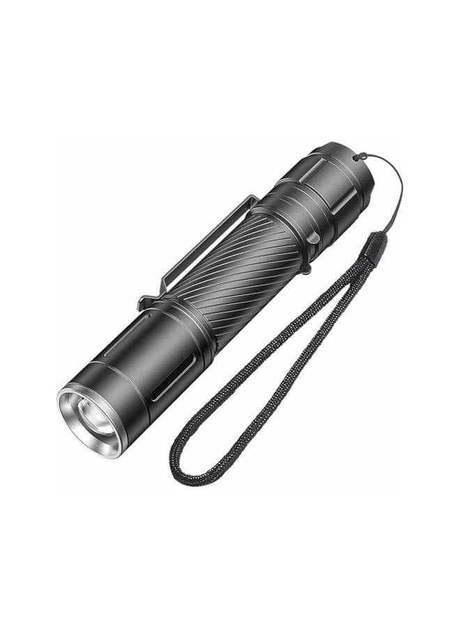 PROMASS promass Portable flashlight - LED Flashlight, 1200 Lumens Tactical Flashlight Rechargeable Torch Light Flashlight 4 Modes Super Bright Torch for Camping, Waterproof, Built-in lithium Battery (Black)  - Image 2