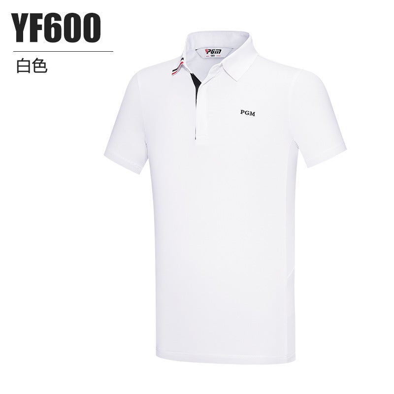 Pgm Children'S Golf Clothing Boys Summer Sports Short-Sleeved T-Shirt Teenagers Moisture Absorption Quick-Drying Breathable Clothes - Image 1