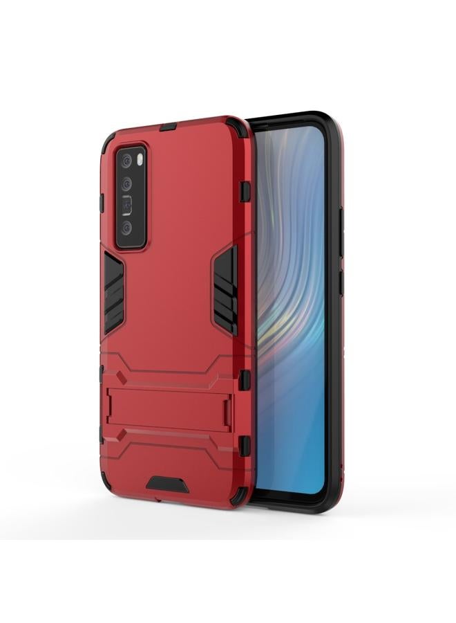 اس-توب جراب لهاتف Huawei nova 7 5G مصنوع من مادة PC + TPU المقاومة للصدمات مع حامل غير مرئي - Image 1