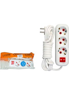 3 Group Socket with Switch 3 M