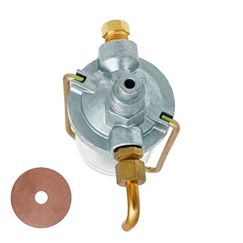 THUNDERMINGO Fuel Sediment Bowl Assembly for Farmall M H IH International cub fuel sediment glass bowl Gas Strainer for Super HV MV W4 OS4 Massey Ferguson 350 400 460 560 650 706 Replace 370832R91 - Image 5