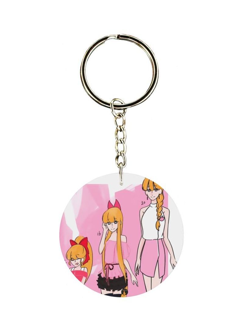 Girl Printed Keychain