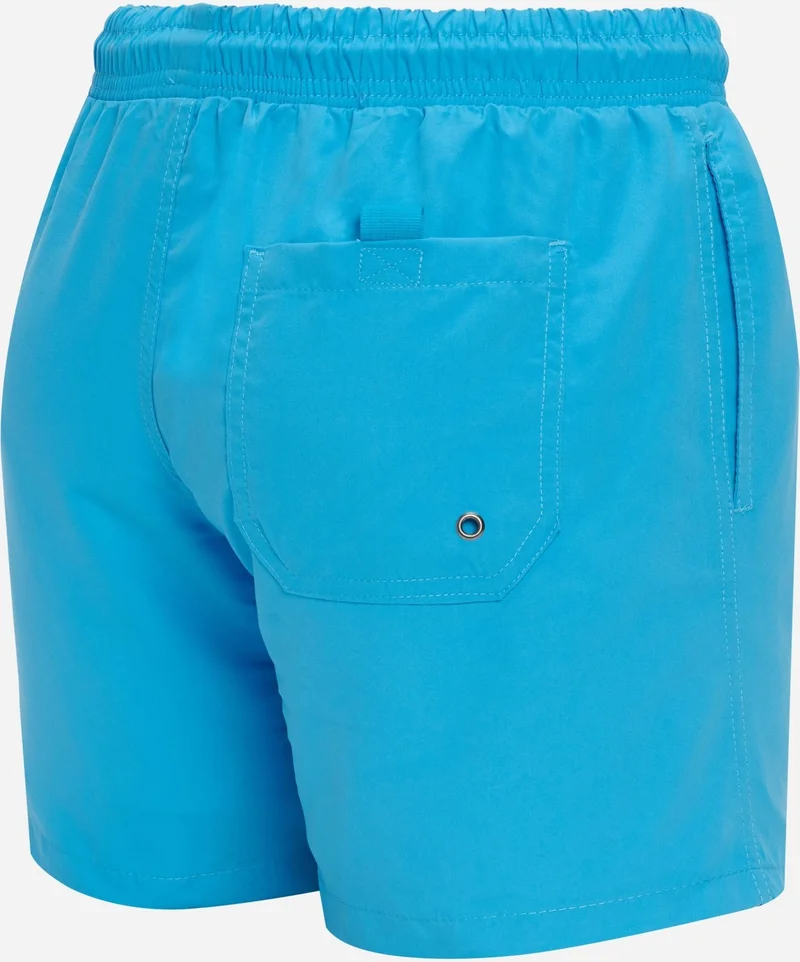 Tudors Men's Standard Fit Quick Dry Patterned Petrol Blue Swimsuit Swim Shorts