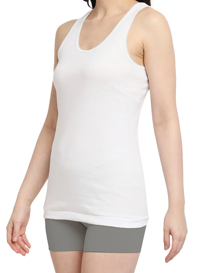 BYC GIRLS COTTON VEST (PACK OF 3) - WHITE