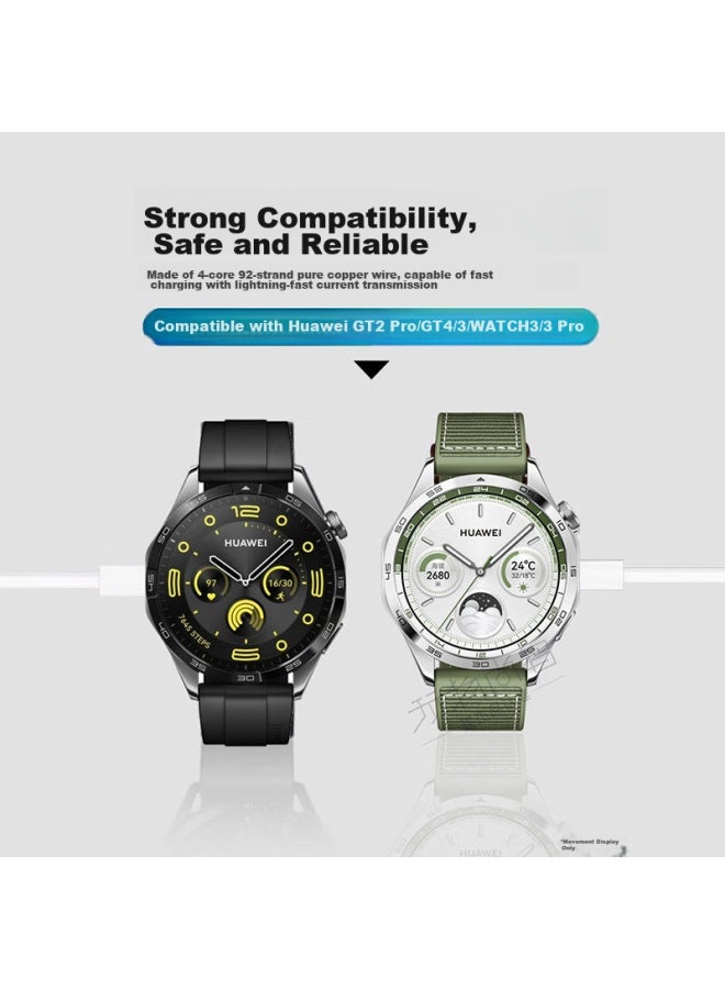 Watchbond Charger Compatible With Huawei Watch Gt5, Gt4/gt3 Base, Watch4/3 Pro, Wireless Gt2 Pro, Smart Buds/cyber, Magnetic Fast Charging - Image 2