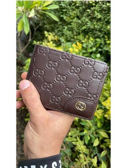 Gucci wallet for men, genuine leather, brown