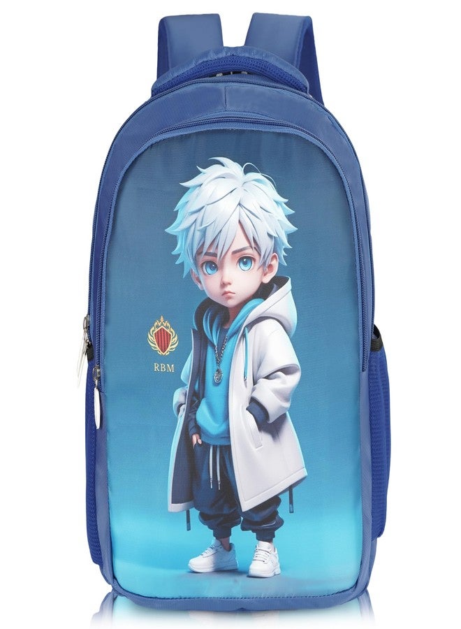 RBM New Superhero Theme Printed Kids School Bag | Waterproof Cartoon Character Printed Backpack For Boys And Girls (Nursery/LKG/UKG/1st/2nd Class)(BAG01/03/07) - Image 1