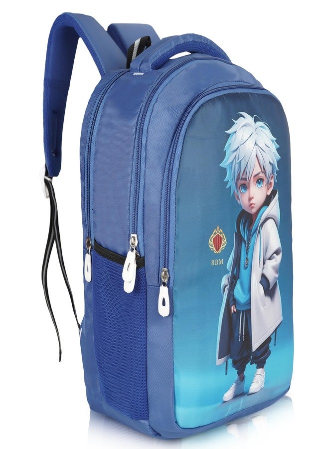 RBM New Superhero Theme Printed Kids School Bag | Waterproof Cartoon Character Printed Backpack For Boys And Girls (Nursery/LKG/UKG/1st/2nd Class)(BAG01/03/07) - Image 2