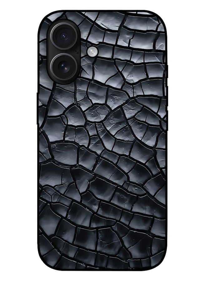 غطاء حماية مطبوع لهاتف Apple iPhone 17 - أسود الملمس