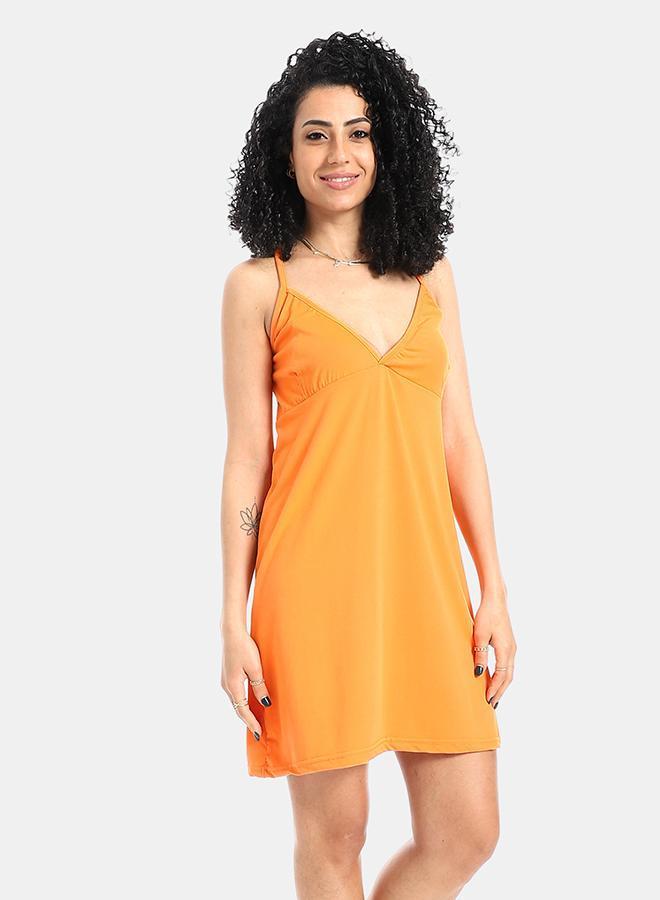 kady Orange Short Luxe Comfort Sleepshirt - Image 2