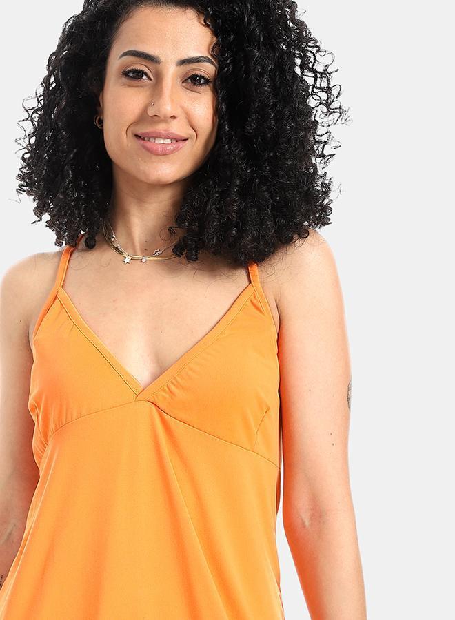 kady Orange Short Luxe Comfort Sleepshirt - Image 4