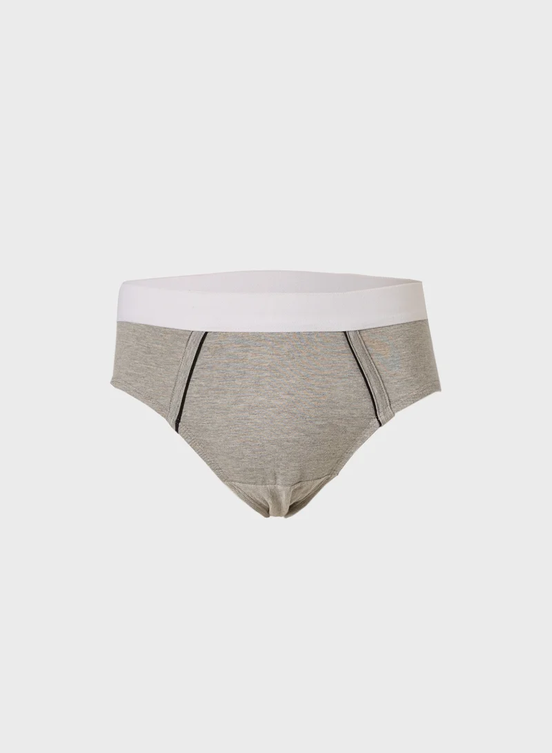 Seventy Five Basics 3 Pack Hunk Brief With Antibacterial Finish