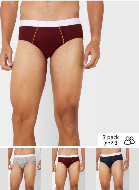 3 Pack Hunk Brief With Antibacterial Finish