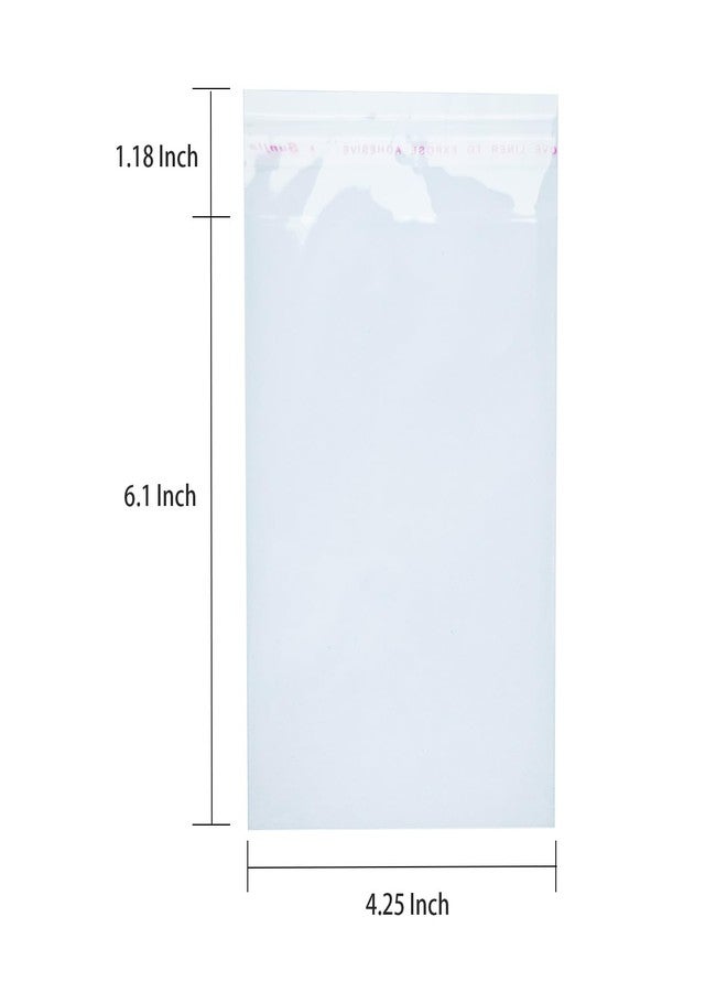 Delatanus 200 PCS 4 x 6 Inch Clear Cellophane Cello Bags Thick 1.6-Mil Fits 4X6 Prints Photos Cards Candy Treats Cookie Clear Plastic Sleeves - Image 2