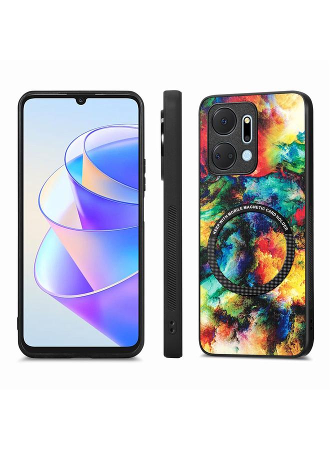 S-TOP Case For Honor X7A Colored Drawing Leather Skin Magnetic Back Cover Phone Case - Image 2