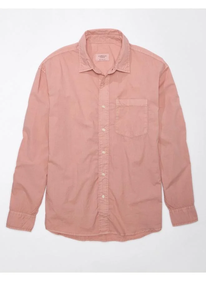 American Eagle AE Everyday Poplin Button-Up Shirt